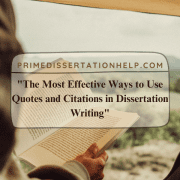 Quotes and Citations in Dissertation Writing