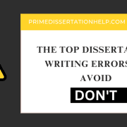 Dissertation Writing Errors