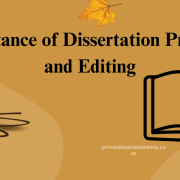 Dissertation Proofreading and Editing