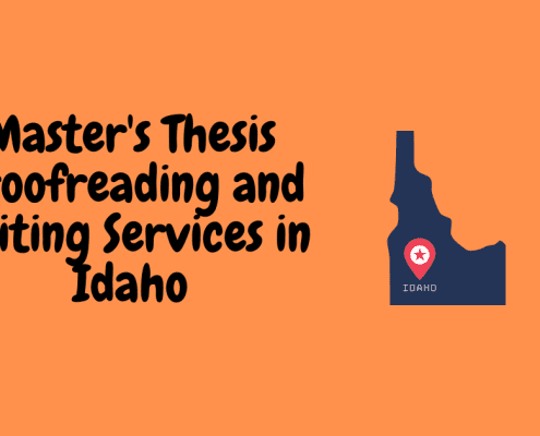 Master's Thesis Proofreading and Editing Services in Idaho